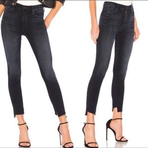 MOTHER The Stunner Zip Two Step Fray Jeans